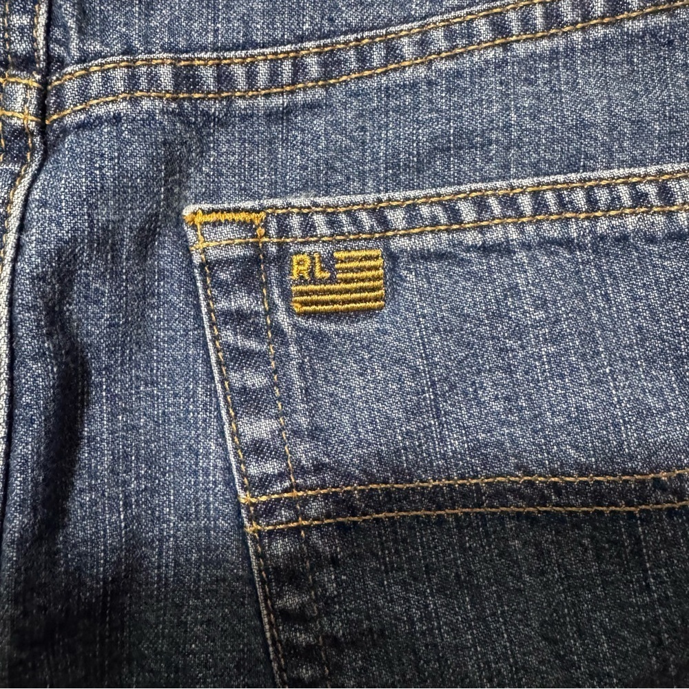 Ralph Lauren Polo Jeans (EUC) Vintage Denim Skirt, Size 12 - Picture 9 of 13